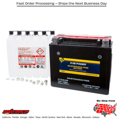 Battery Ctx20-Bs Maintenance Free Harley-Davidson Xlh883 Sportster 883 1986