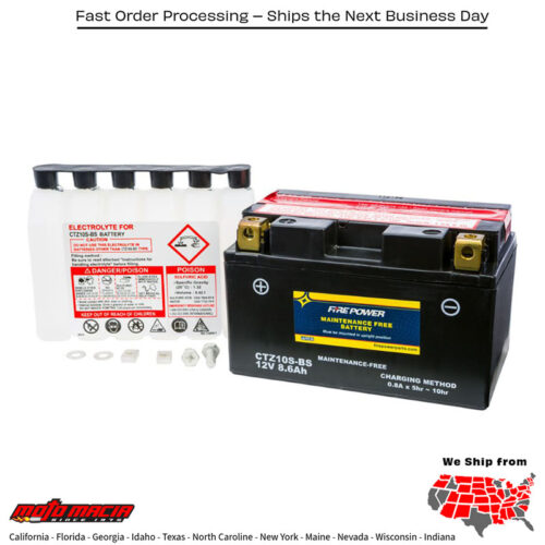 Battery Ctz10s-Bs Maintenance Free Mv Agusta F4 R 2012-2014 10 more