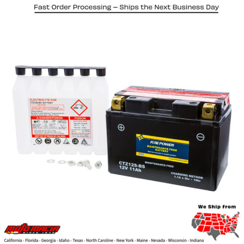 Battery Ctz12s-Bs Maintenance Free Honda Vfr800f Interceptor 2014-2014