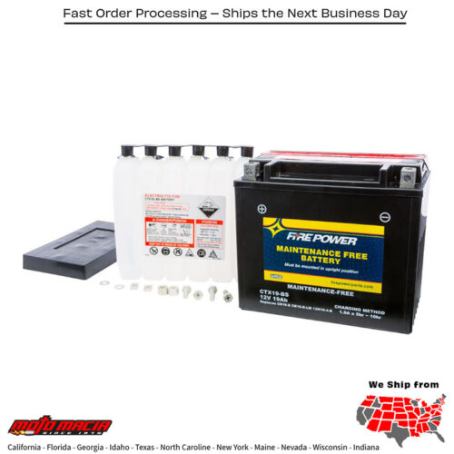 Battery Ctx19-Bs Maintenance Free Harley-Davidson Fxr Super Glide 1982-1994