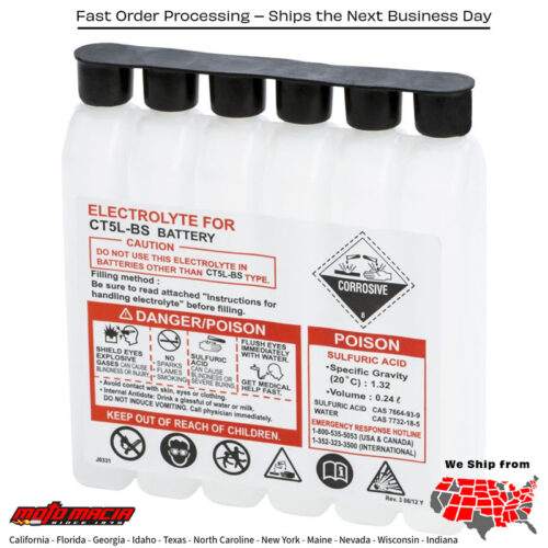 Sealed Battery Electrolyte Pack 240cc