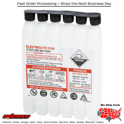 Sealed Battery Electrolyte Pack 340cc