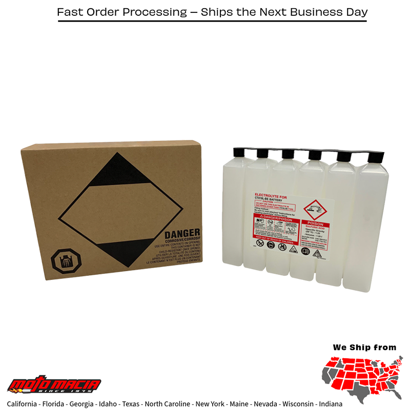 Sealed Battery Electrolyte Pack 1200cc
