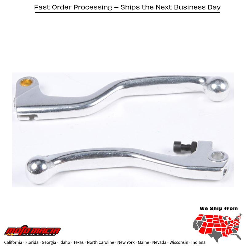 Hydraulic Lever Set Silver Honda Cr500r 1992-2001 Crf450r 2002-2003 H