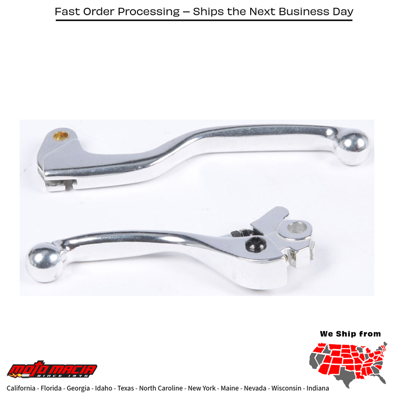 Hydraulic Lever Set Silver Kawasaki Kx85 2001-2017 Kx100 2000-2017