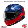 Gt-Air 3 Mike Tc-22 Helmet - Gt-Air 3 Mike3 - Fits Shoei Rf-1200/Gt-Air More Fitment In Desc