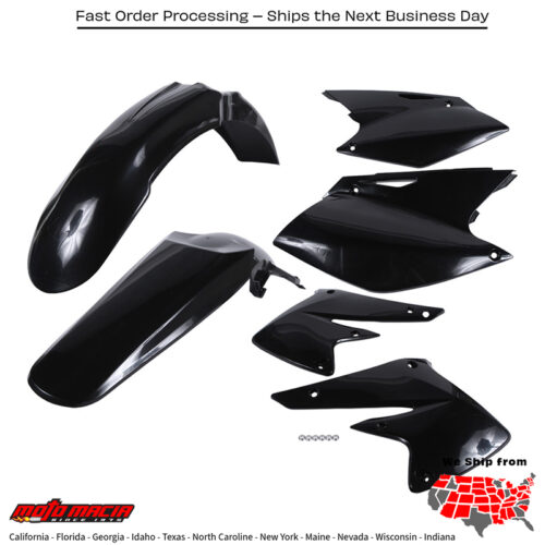 PLASTIC KIT BLACK Kawasaki KX250F 2004-2005