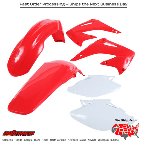 PLASTIC KIT RED Honda CR125R 2004-2007 Honda CR250R 2004-2007