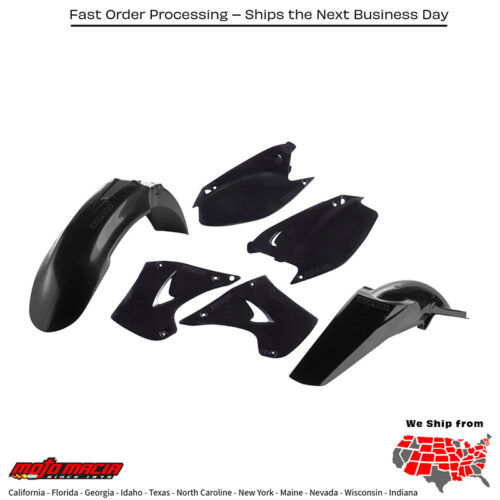 PLASTIC KIT BLACK Kawasaki KX250 2003-2007 Kawasaki KX125 2003-2005