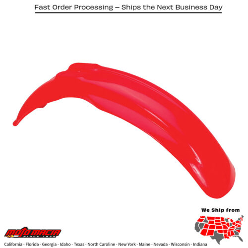 FRONT FENDER RED Honda CR500R 1990-1999 Honda CR125R 1990-1999 Honda CR250R 1990-1999