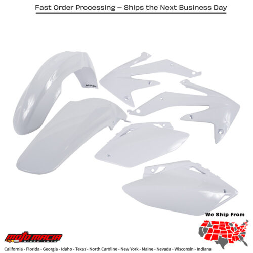 PLASTIC KIT WHITE Honda CRF450R 2005-2006
