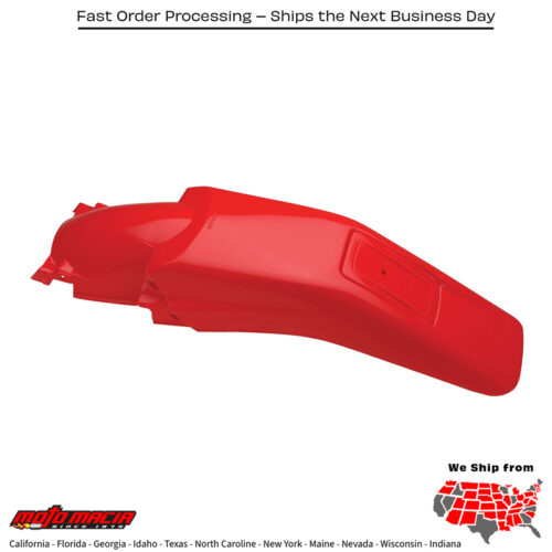 REAR FENDER RED Honda XR250R 1996-2004 Honda XR400R 1996-2004