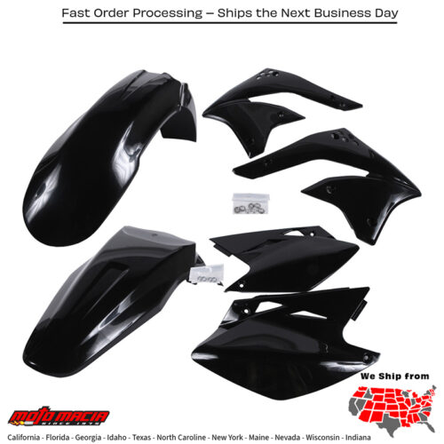 PLASTIC KIT BLACK Kawasaki KX450F 2006-2008