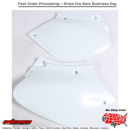 SIDE PANELS WHITE Honda XR250R 1996-2004 Honda XR400R 1996-2004
