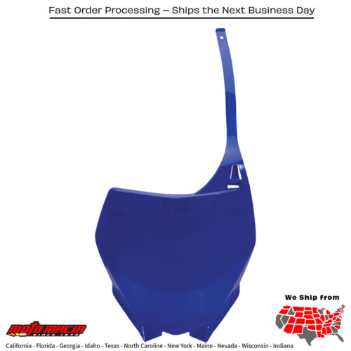 FRONT NUMBER PLATE BLUE Yamaha YZ250F 2006-2009 Yamaha YZ450F 2006-2009