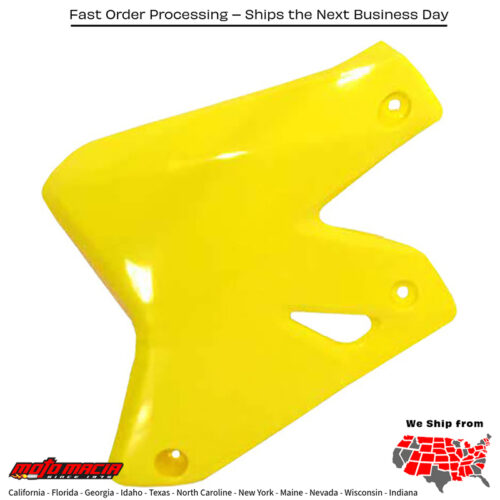 RADIATOR SHROUDS YELLOW Kawasaki KLX400R 2003-2003 Kawasaki KLX400SR 2003-2003 Suzuki DR-Z400S 2000-2009 Suzuki DR-Z400SM 2005-2009 Suzuki DR-Z400E 2000-2008 Suzuki DR-Z400 2000-2004 Suzuki DR-Z400E Non CA Model 2000-2008 Suzuki DR-Z400E CA