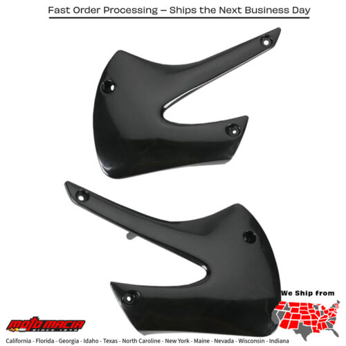 RADIATOR SHROUDS BLACK Kawasaki KX85 2001-2013 Kawasaki KX100 2001-2013 Suzuki RM100 2003-2003