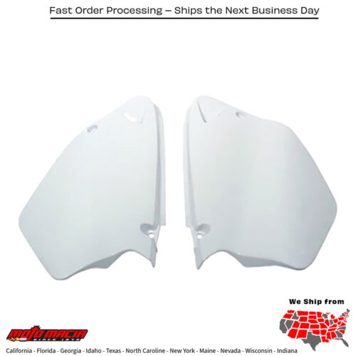 SIDE PANELS WHITE Yamaha YZ125 2002-2005 Yamaha YZ250 2002-2005