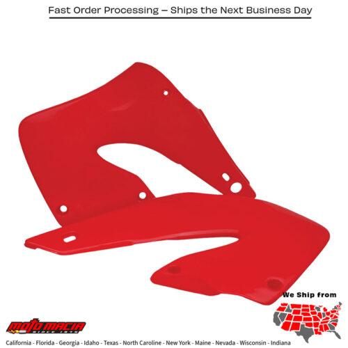 RADIATOR SHROUDS RED Honda CR125R 2002-2007 Honda CR250R 2002-2007