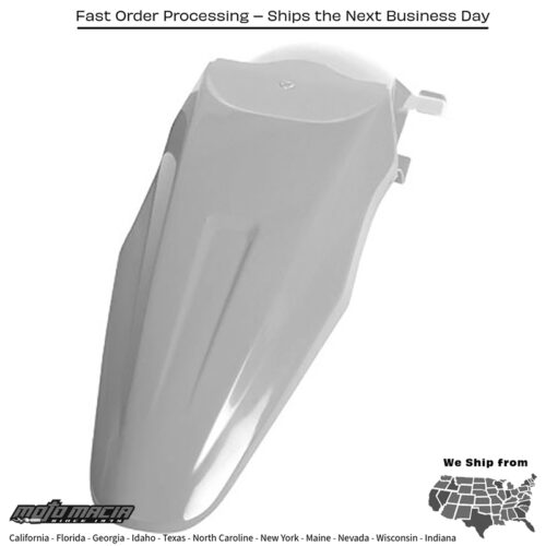 REAR FENDER WHITE Kawasaki KLX110 2002-2009 Kawasaki KX65 2000-2024 Suzuki DR-Z110 2003-2005 Suzuki RM65 2003-2005