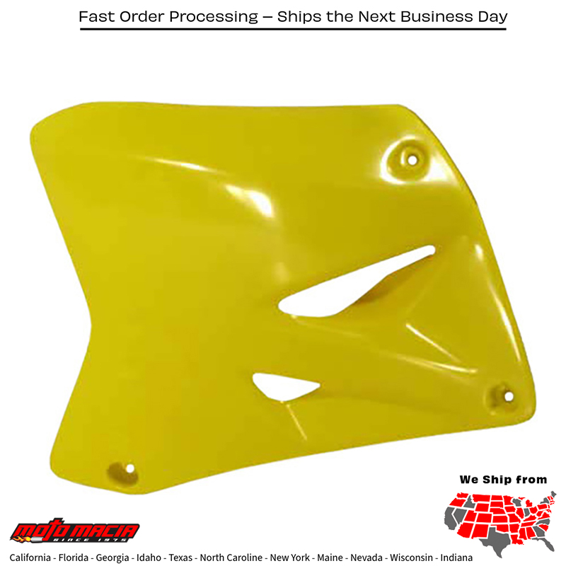 RADIATOR SHROUDS YELLOW Suzuki RM85 2002-2023