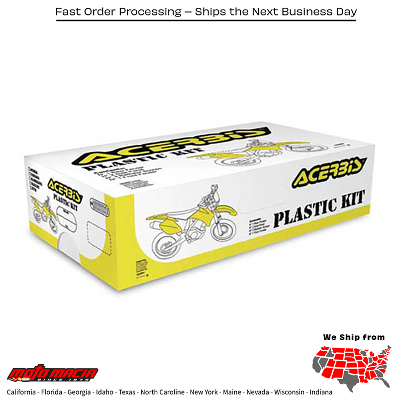 PLASTIC KIT (YELLOW) Suzuki RM-Z250 2007-2009