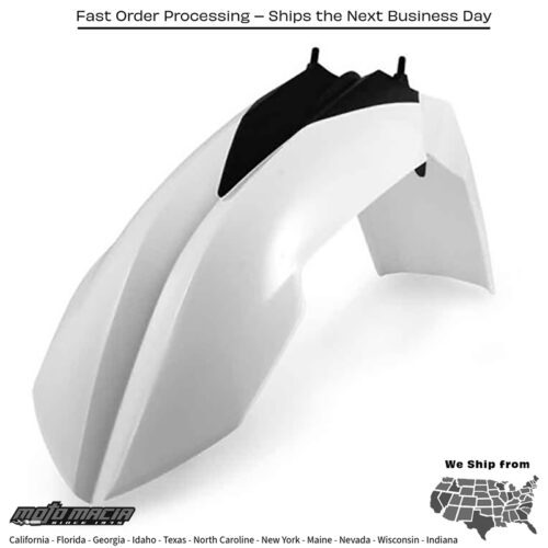 FRONT FENDER WHITE KTM 350 EXC-F 2012-2013 KTM 350 XC-F 2010-2012 KTM 150 XC 2008-2012 KTM 350 SX-F 2010-2012 KTM 250 SX 2008-2012 KTM 250 SX-F 2008-2012 KTM 250 XC 2008-2012 KTM 500 EXC-F 2008-2013 KTM 300 XC 2008-2012 KTM 450 EXC-R 4-Stro