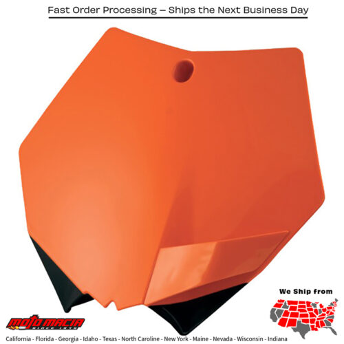 FRONT NUMBER PLATE ORANGE KTM 350 XC-F 2010-2012 KTM 150 XC 2008-2012 KTM 350 SX-F 2010-2012 KTM 250 SX 2007-2012 KTM 250 SX-F 2007-2012 KTM 250 XC 2008-2012 KTM 250 XC-W 2008-2012 KTM 300 XC 2008-2012 KTM 300 XC-W 2008-2012 KTM 450 SX-F 20