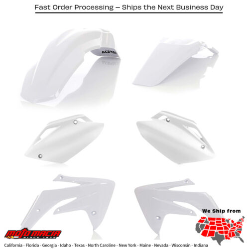 PLASTIC KIT WHITE Honda CRF150R 2007-2024 Honda CRF150RB Expert 2007-2019