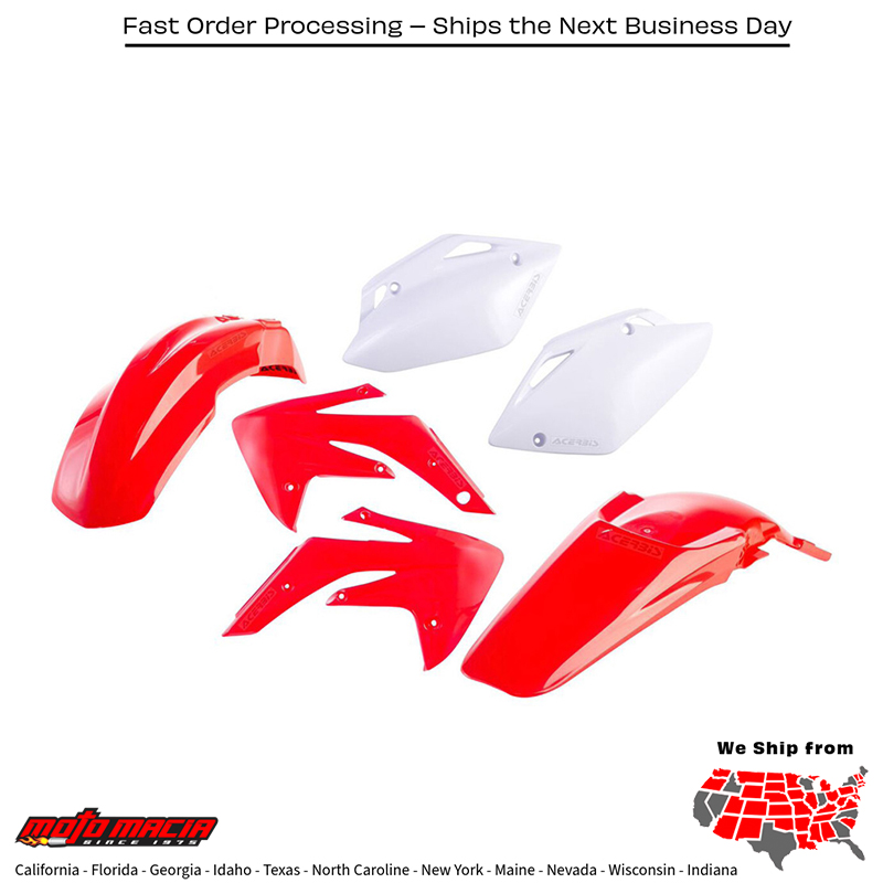 PLASTIC KIT RED Honda CRF150R 2007-2024 Honda CRF150RB Expert 2007-2019