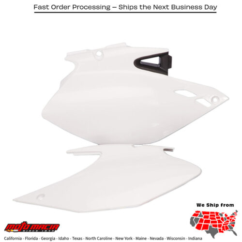 SIDE PANELS WHITE Yamaha WR250F 2007-2011 Yamaha WR450F 2007-2011
