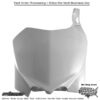 FRONT NUMBER PLATE WHITE Honda CRF450R 2008-2008 Honda CRF250R 2008-2009