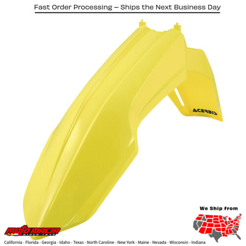 FRONT FENDER YELLOW Suzuki RM-Z250 2010-2018 Suzuki RM-Z450 2008-2017
