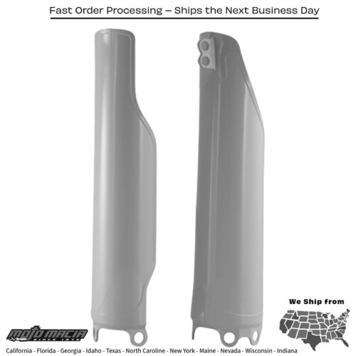 FORK GUARD WHITE Honda CRF450R 2004-2016 Honda CRF250R 2004-2017 Honda CR125R 2004-2007 Honda CR250R 2004-2007