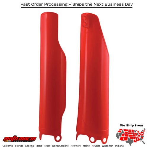 FORK GUARD RED Honda CRF450R 2004-2016 Honda CRF250R 2004-2017 Honda CR125R 2004-2007 Honda CR250R 2004-2007