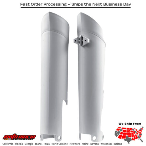 FORK GUARD WHITE KTM 350 EXC-F 2012-2015 KTM 500 XCF-W 2012-2015 KTM 350 XCF-W 2008-2015 KTM 350 XC-F 2010-2013 KTM 150 XC 2010-2013 KTM 350 SX-F 2010-2014 Husqvarna TC 125 2014-2014 Husqvarna FC 250 2014-2014 Husqvarna FC 350 2014-2014 Hus