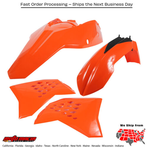 PLASTIC KIT ORANGE KTM 250 XC-W 2008-2011 KTM 250 XCF-W 2008-2011 KTM 300 XC-W 2008-2011 KTM 400 XC-W 4-Stroke 2009-2010 KTM 450 XCF-W 2008-2011 KTM 530 XC-W 4-Stroke 2008-2011 KTM 200 Xc-W 2008-2011 KTM 350 XCF-W 2008-2011