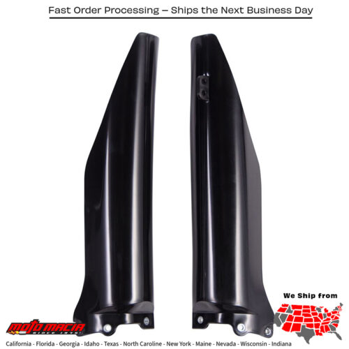 FORK GUARD BLACK Kawasaki KX250F 2004-2006 Kawasaki KX250 2004-2007 Kawasaki KX125 2004-2005 Suzuki RM-Z250 2004-2006
