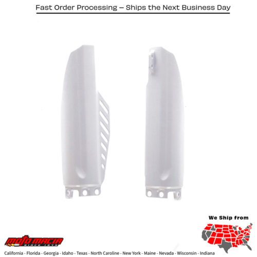 LOWER FORK COVER SET  WHITE Honda CRF150R 2007-2025 Honda CR85R 2003-2007