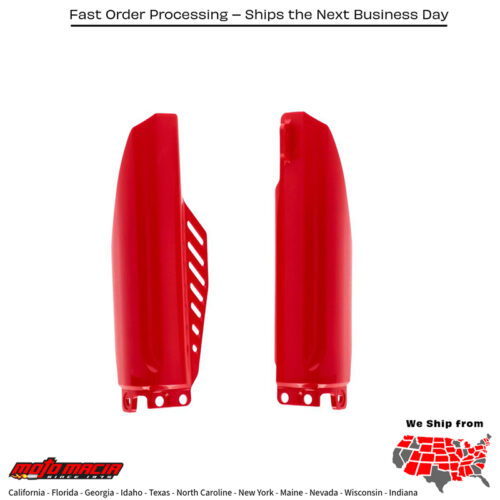 LOWER FORK COVER SET  RED Honda CRF150R 2007-2025 Honda CR85R 2003-2007