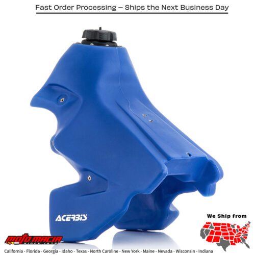 FUEL TANK 3.3 GAL BLUE Yamaha YZ250F 2003-2005 Yamaha YZ450F 2003-2005