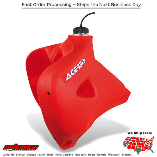 FUEL TANK 6.3 GAL RED Honda XR650R 2000-2007