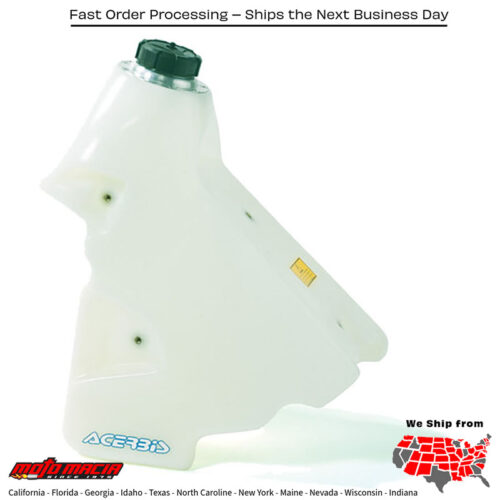 FUEL TANK 3.4 GAL NATURAL Yamaha YZ426F 2000-2002 Yamaha YZ400F 1998-1999 Yamaha YZ250F 2001-2002