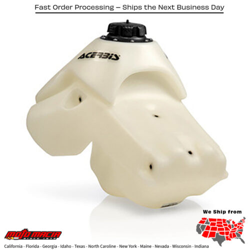 FUEL TANK 3.3 GAL NATURAL Kawasaki KLX450R 2008-2010
