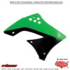 RADIATOR SHROUDS GREEN/BLACK Kawasaki KX450F 2009-2011