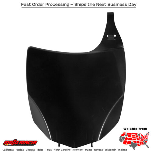 FRONT NUMBER PLATE BLACK Kawasaki KX250F 2009-2012 Kawasaki KX450F 2009-2012