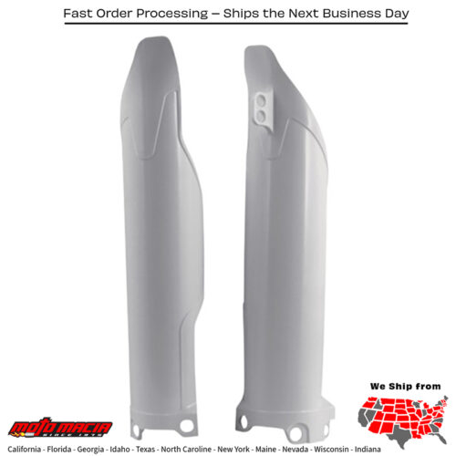 FORK GUARD WHITE Kawasaki KX250F 2009-2016 Kawasaki KX450F 2009-2015
