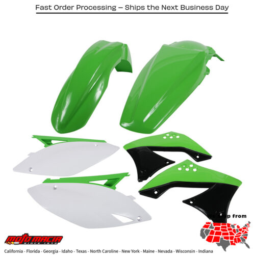 PLASTIC KIT GREEN Kawasaki KX450F 2009-2011