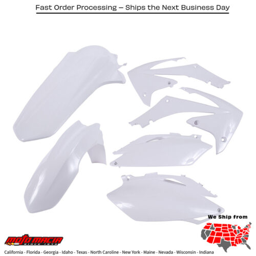 PLASTIC KIT WHITE Honda CRF450R 2009-2012 Honda CRF250R 2010-2013