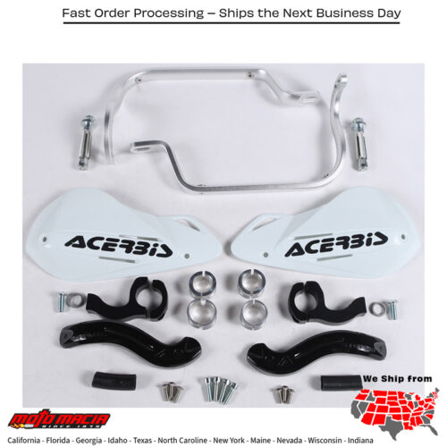 SUPERMOTO X-STRONG HANDGUARDS WHITE Honda CRF230F 2003-2017 Honda CRF230L 2008-2009 Honda CRF250X 2004-2017 Honda CRF450X 2005-2017 Honda CRF80F 2004-2013 Honda XR650L 1993-2017 Honda CR125R 1979-2007 Honda CR250R 1978-2007 Honda CR85R 2003